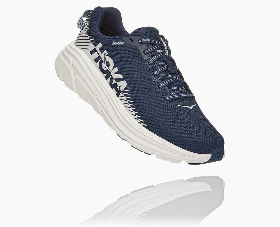 Hoka One One Mens Running Shoes - Rincon 2 - Navy/White - HOTB96207